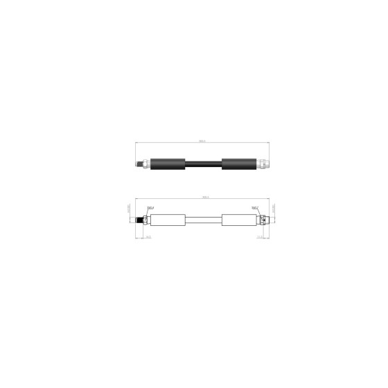 BLUEMAX Fren Hortumu - Bmw Fren Hortumu Arka Bmw X3 F25 - X4F26 2010 - Kod BL-40-0114 - OEM 34306797527 ürün görseli