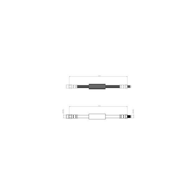 BLUEMAX Fren Hortumu - Bmw Fren Hortumu Arka 7 F01, F02, F03, F04 08 - 15 - Kod BL-40-0129 - OEM 34326789263