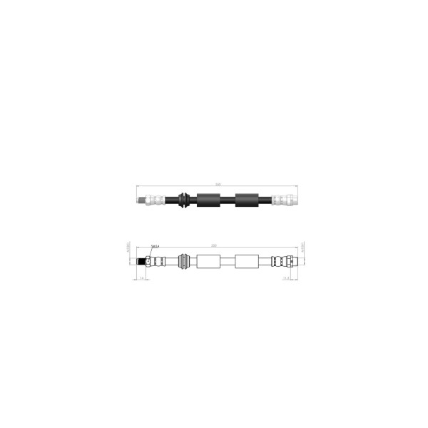 BLUEMAX Fren Hortumu - Bmw Fren Hortumu ÖN Mini (R56) -(R57) -(R55)-(r58) - (R59) 05 - 13 - Kod BL-40-0133 - OEM 34116772555