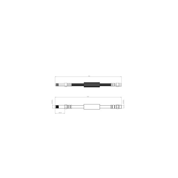 BLUEMAX Fren Hortumu - Bmw Fren Hortumu Arka 5 F10 - F11 - F07 - 6 F12 - F13 - F06 - Kod BL-40-0134 - OEM 34226775259