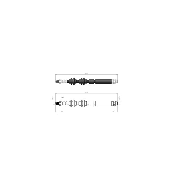 BLUEMAX Fren Hortumu - Bmw Fren Hortumu ÖN 1 E88 - E93-e89 - Kod BL-40-0145 - OEM 34306771720
