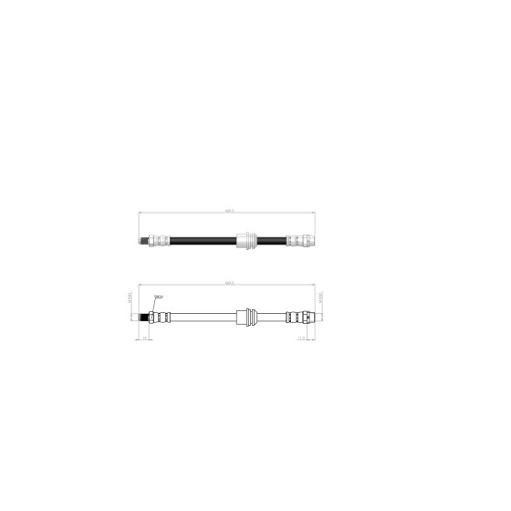 BLUEMAX Fren Hortumu - Bmw Fren Hortumu Arka Bmw X5 E70 -F15 -F85- Bmw X6 E71-e72- Bmw X6 F16-f86 - Kod BL-40-0148 - OEM 34306776293 ürün görseli