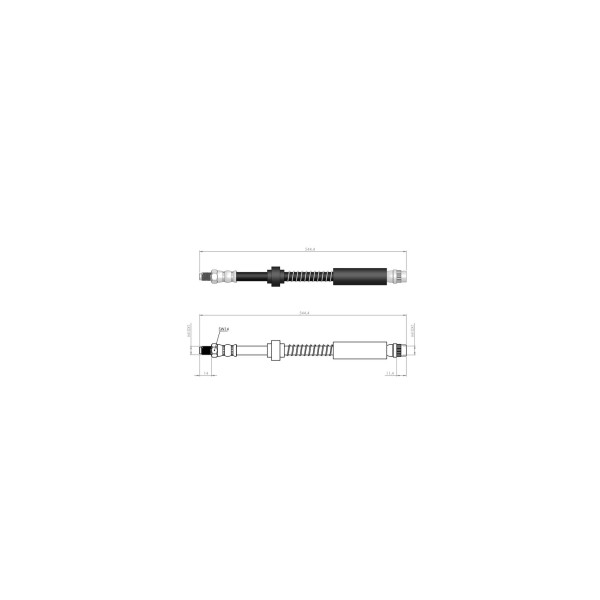 BLUEMAX Ön Fren Hortumu - 306trw Fren Sist. 93-03 - Kod BL-60-0107 - OEM 480663