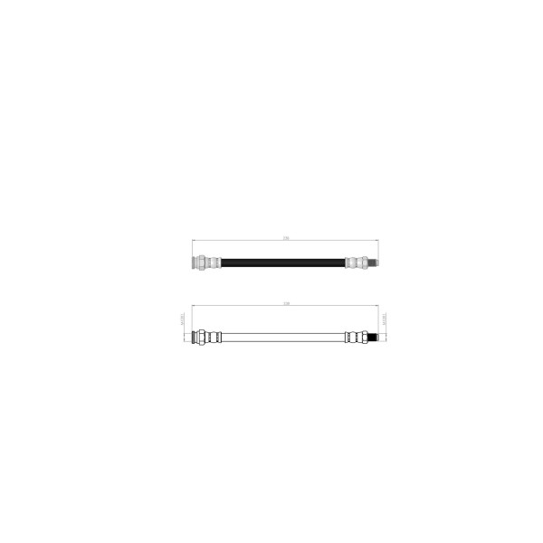 BLUEMAX Arka Fren Hortumu - 4008 -C4 Aircross - Kod BL-60-0129 - OEM 1608195780