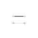 BLUEMAX Arka Sağ Fren Hortumu - 4008 2012 - Kod BL-60-0131 - OEM 1608379380