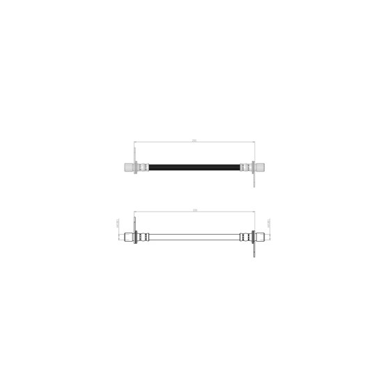 BLUEMAX Arka Sağ Fren Hortumu - 4008 2012 - Kod BL-60-0131 - OEM 1608379380 ürün görseli