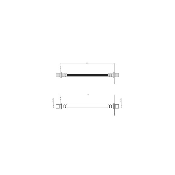 BLUEMAX Arka Sağ Fren Hortumu - 4008 2012 - Kod BL-60-0131 - OEM 1608379380