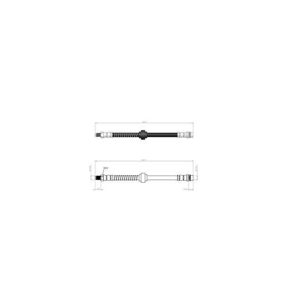 BLUEMAX Fren Hortumu - Ön-arka Sol Kango - Kod BL-60-0138 - OEM 7700304968-7700313596-8200679271 ürün görseli