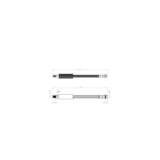 BLUEMAX Ön Fren Hortumu - Renault Clio Ii-renault Symbol I-renault Symbol Ii-twingoii 98 - Kod BL-60-0139 - OEM 7700423975 ürün görseli