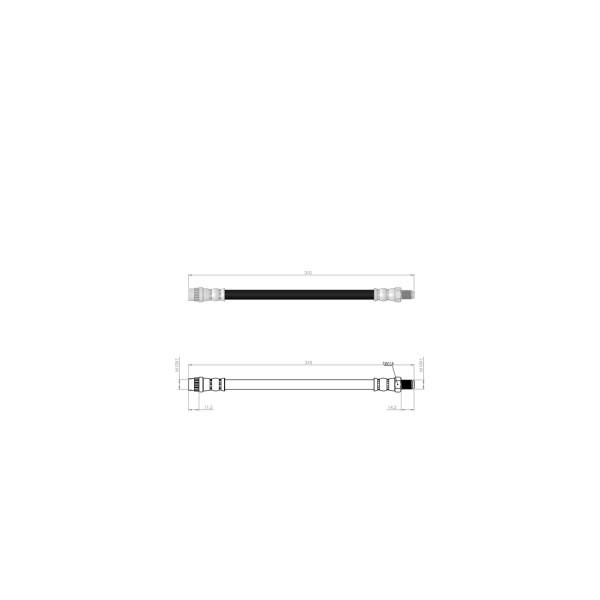 BLUEMAX Ön Fren Hortumu - R19 88-03 - Kod BL-60-0142 - OEM 7704003958