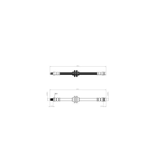 BLUEMAX Ön Fren Hortumu - Master Iii - Kod BL-60-0144 - OEM 8200735345 ürün görseli