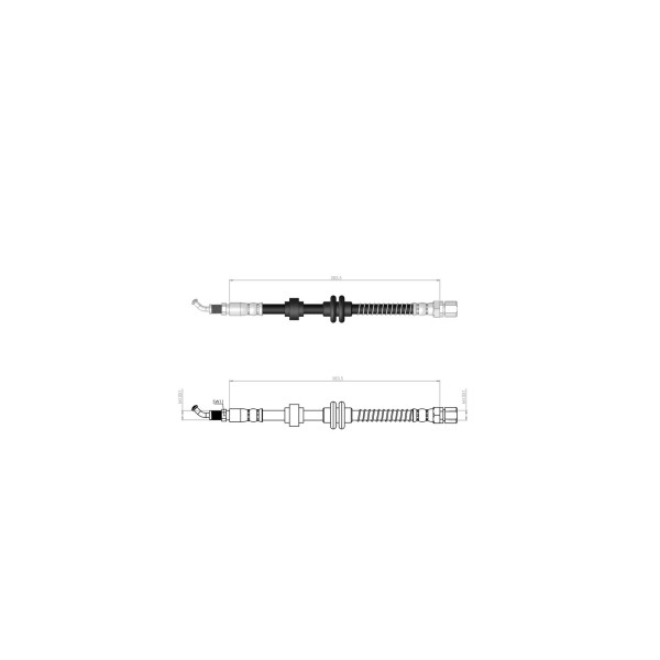 BLUEMAX Arka Sol Fren Hortumu - C5 Iii - C6 - Kod BL-60-0147 - OEM 4806E7