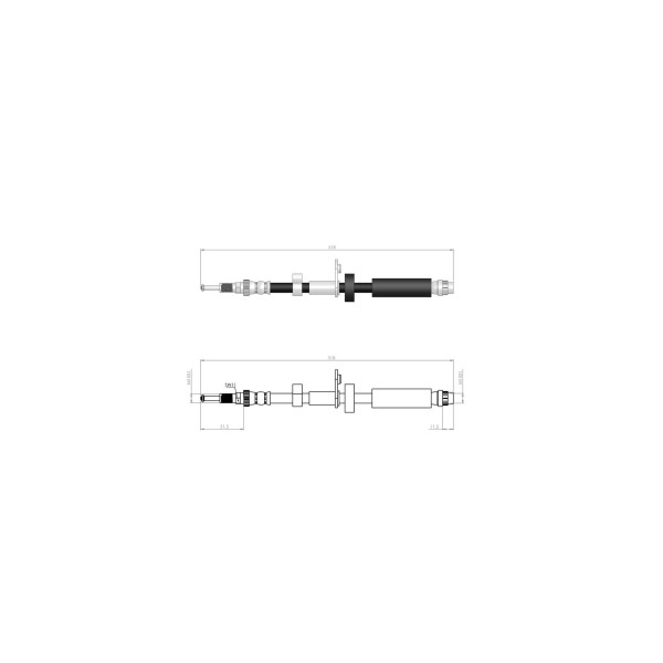 BLUEMAX Ön Fren Hortumu - Jumpy II - Expert - Kod BL-60-0152 - OEM 1498442080