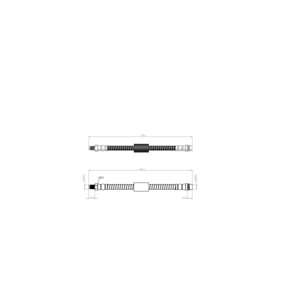 BLUEMAX Arka Fren Hortumu - Master II (Fren Kaliperinde) - Kod BL-60-0160 - OEM 4620100QAE