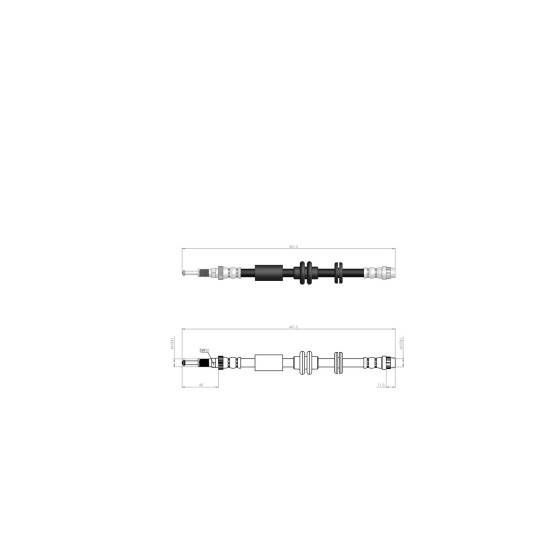 BLUEMAX Ön Fren Hortumu - Renault Laguna Iii 07 - Kod BL-60-0162 - OEM 462100001R ürün görseli