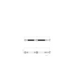 BLUEMAX Ön Sol Fren Hortumu - Renault Koleos 2007 - Kod BL-60-0177 - OEM 46210JG01B