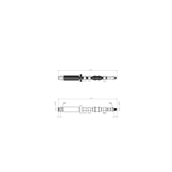 BLUEMAX Ön Fren Hortumu - Jumper I -Boxer Üst 94-02 - Kod BL-60-0198 - OEM 480671