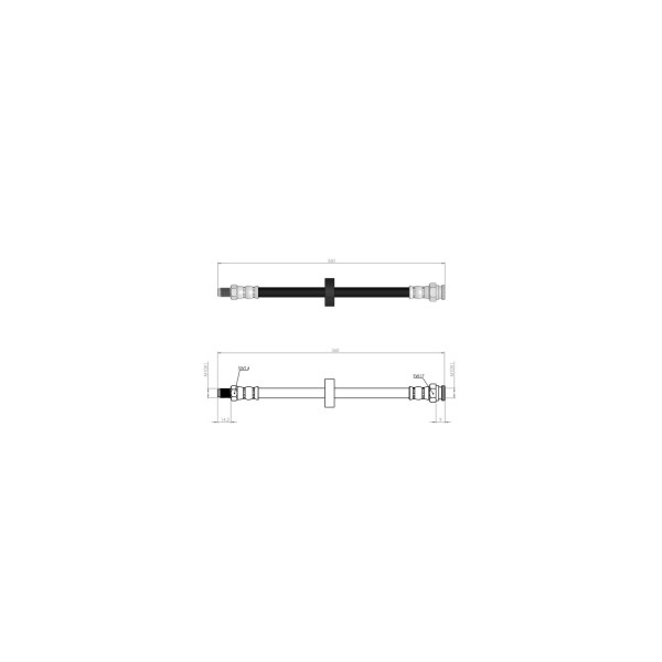 BLUEMAX Arka Fren Hortumu - Jumper I -Boxer I 94-02 - Kod BL-60-0199 - OEM 480672