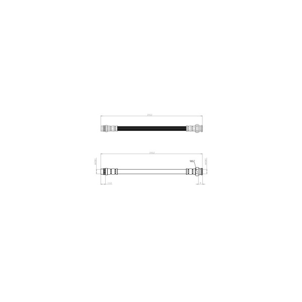 BLUEMAX Arka Fren Hortumu - C3-c4 - Kod BL-60-0208 - OEM 4806A1