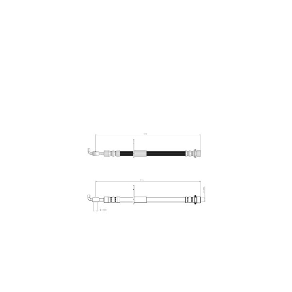 BLUEMAX Ön Sağ Fren Hortumu - 107-c1 I - Kod BL-60-0216 - OEM 4806E1