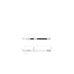 BLUEMAX Ön Sol Fren Hortumu - 107-c1 I - Kod BL-60-0217 - OEM 4806E2