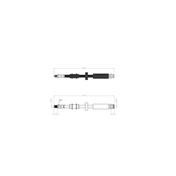 BLUEMAX Ön Fren Hortumu - Boxer Ii-jumper II Üst - Kod BL-60-0218 - OEM 4806F3 ürün görseli