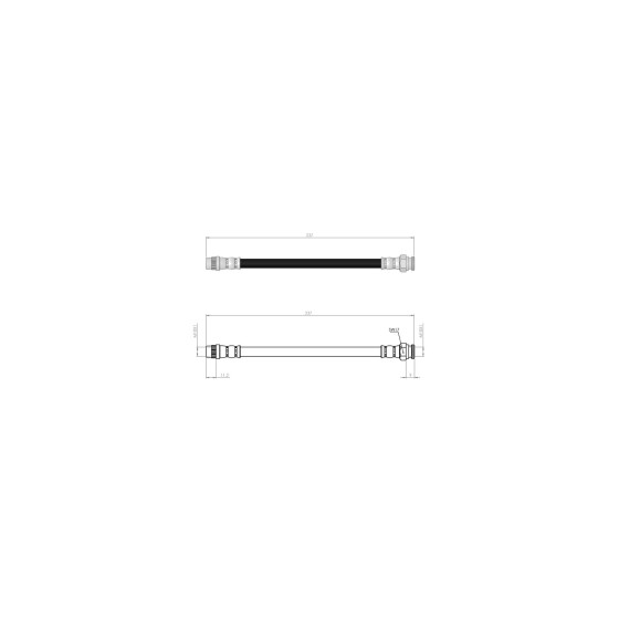 BLUEMAX Arka Fren Hortumu - Peugeot Partner -Tepee-berlingo-c4-ds 5 - Kod BL-60-0222 - OEM 4806G5 ürün görseli
