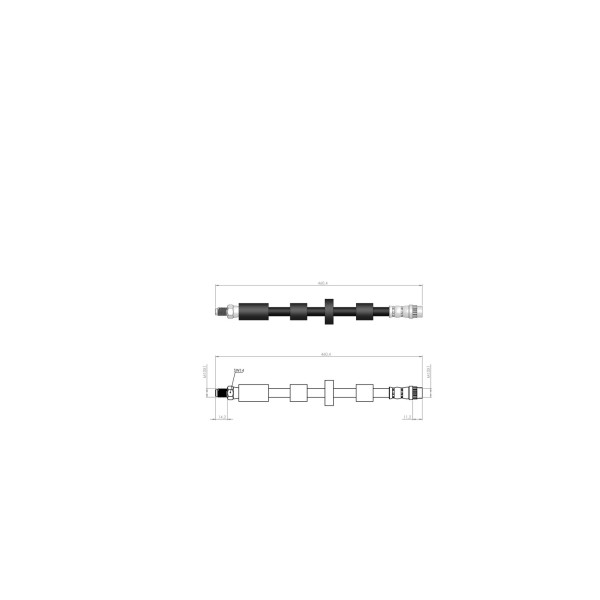 BLUEMAX Ön Fren Hortumu - 308 - 3008 - II - Kod BL-60-0227 - OEM 4806H3