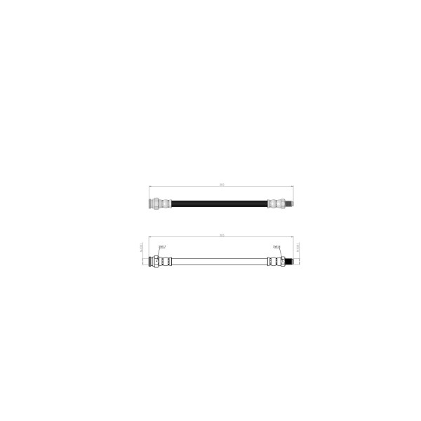 BLUEMAX Arka Fren Hortumu - 4007-c-crosser - Kod BL-60-0231 - OEM 4806J0
