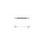 BLUEMAX Arka Sol Fren Hortumu - 4007-c-crosser - Kod BL-60-0232 - OEM 4806J1
