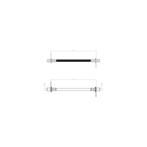 BLUEMAX Arka Sol Fren Hortumu - 4007-c-crosser - Kod BL-60-0232 - OEM 4806J1