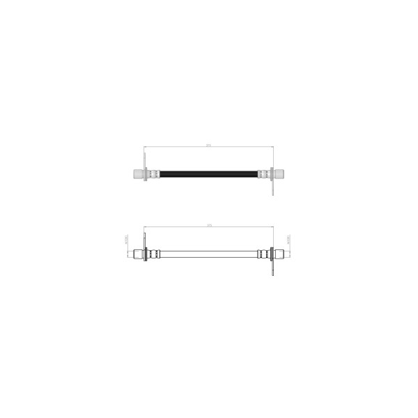 BLUEMAX Arka Sağ Fren Hortumu - 4007-c-crosser 2007 - Kod BL-60-0233 - OEM 4806J2