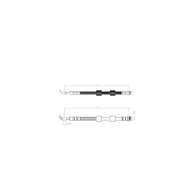 BLUEMAX Ön Sağ Fren Hortumu - 308 CC 2009 - Kod BL-60-0239 - OEM 4806N1
