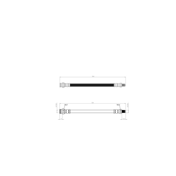 BLUEMAX Ön Fren Hortumu - Master I 89-98 - Kod BL-60-0250 - OEM 5000388495