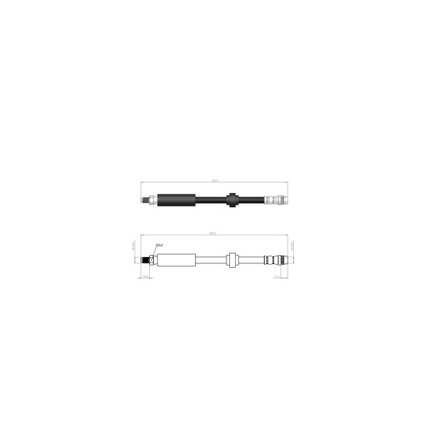 BLUEMAX Ön Fren Hortumu - Renault Laguna I 93-01 - Kod BL-60-0261 - OEM 7700834731