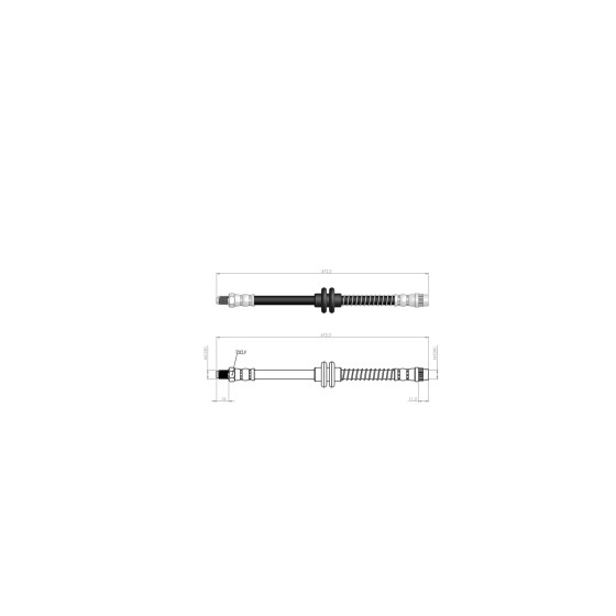 BLUEMAX Ön Fren Hortumu - Renault Megane II - Renault Scenic II Itibaren 02 - Kod BL-60-0270 - OEM 8200552980 ürün görseli