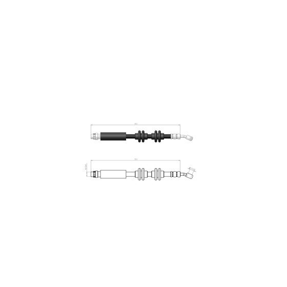 BLUEMAX Ön Fren Hortumu - Renault Megane IV - Renault Scenic IV - Talisman 2016 - Kod BL-60-0296 - OEM 462109298R ürün görseli