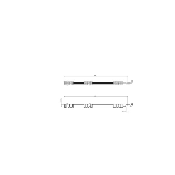 BLUEMAX Ön Fren Hortumu - Mazda 323 89-94 - Kod BL-71-0106 - OEM B45543980