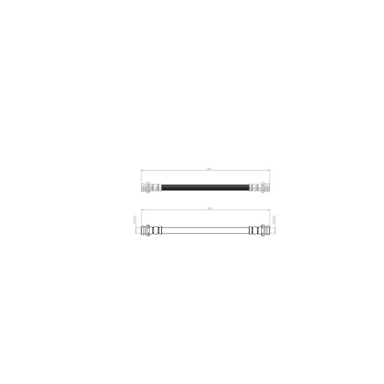 BLUEMAX Arka Fren Hortumu - L-200 CR 04 - Kod BL-72-0148 - OEM MN102554 ürün görseli