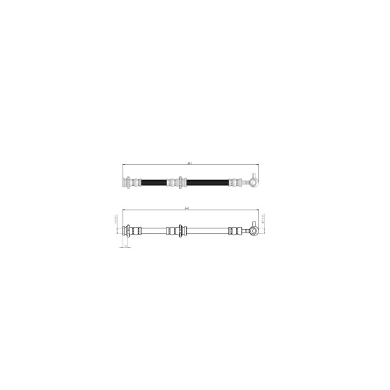 BLUEMAX Ön Sağ Fren Hortumu - Nissan Qashqai - Nissan Qashqai +2 2007 - Kod BL-73-0148 - OEM 46210JD000 ürün görseli