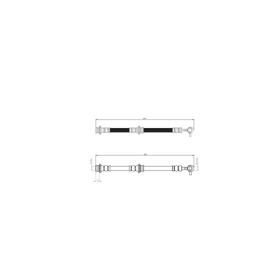 BLUEMAX Ön Sol Fren Hortumu - Nissan Qashqai - Nissan Qashqai +2 2007 - Kod BL-73-0149 - OEM 46210JD005 ürün görseli