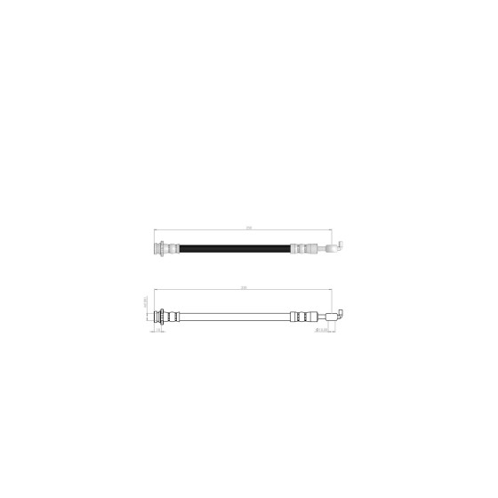 BLUEMAX Arka Sol Fren Hortumu - Nissan Qashqai - Nissan Qashqai +2 Diş 2007 - Kod BL-73-0151 - OEM 46210JD620 ürün görseli