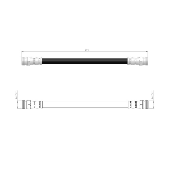 BLUEMAX Ön Sol Fren Hortumu - Nissan Qashqai (J11) Renault Kadjar - Kod BL-73-0200 - OEM 462104EA0B ürün görseli