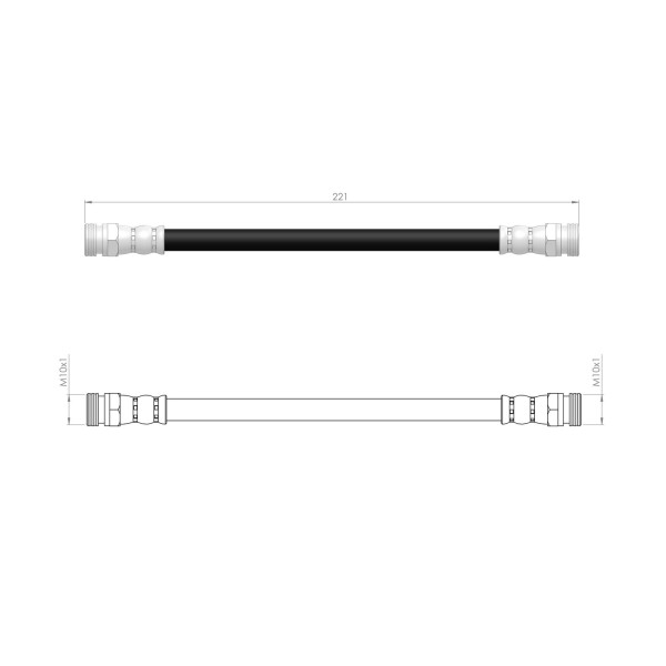 BLUEMAX Ön Sol Fren Hortumu - Nissan Qashqai (J11) Renault Kadjar - Kod BL-73-0200 - OEM 462104EA0B