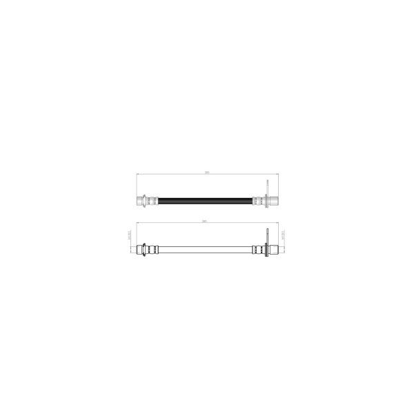 BLUEMAX Arka Sol Fren Hortumu - Toyota Avensis (T22) 97-03 - Kod BL-76-0103 - OEM 9008094A66