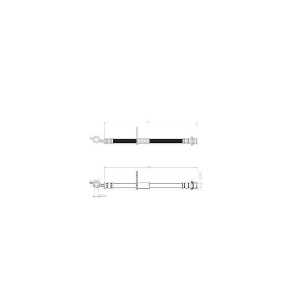 BLUEMAX Arka Sağ Fren Hortumu - Toyota Avensis (T22) -Disk Fren- 97-03 - Kod BL-76-0104 - OEM 9094702B83 ürün görseli