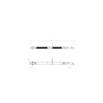 BLUEMAX Ön Sağ Fren Hortumu - Toyota Avensis (T25) - Toyota Verso 03 - 08 - Kod BL-76-0106 - OEM 9094702D22
