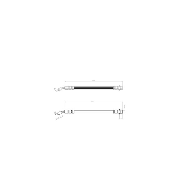 BLUEMAX Arka Fren Hortumu - Toyota Avensis (T25) - Toyota Verso 03 - 08 - Kod BL-76-0108 - OEM 9094702E85 ürün görseli