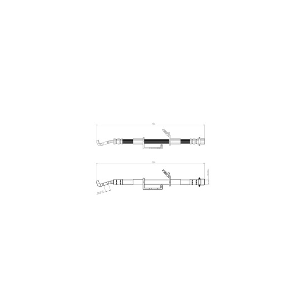 BLUEMAX Ön Sol Fren Hortumu - Toyota Avensis (T27) 2008 - Kod BL-76-0112 - OEM 90947W2023 ürün görseli