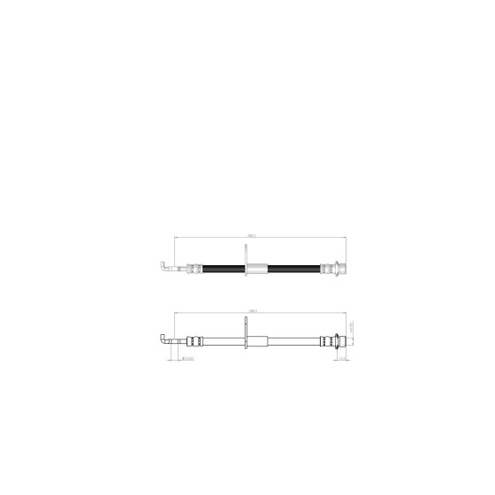 BLUEMAX Ön Sağ Fren Hortumu - Toyota Avensis Toyota Verso 01 - 11 - Kod BL-76-0114 - OEM 9094702C77 ürün görseli